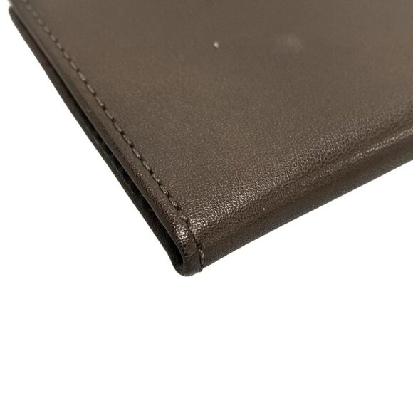 Auth COACH - Dark Brown Leather Card Case - Picture 2 of 9
